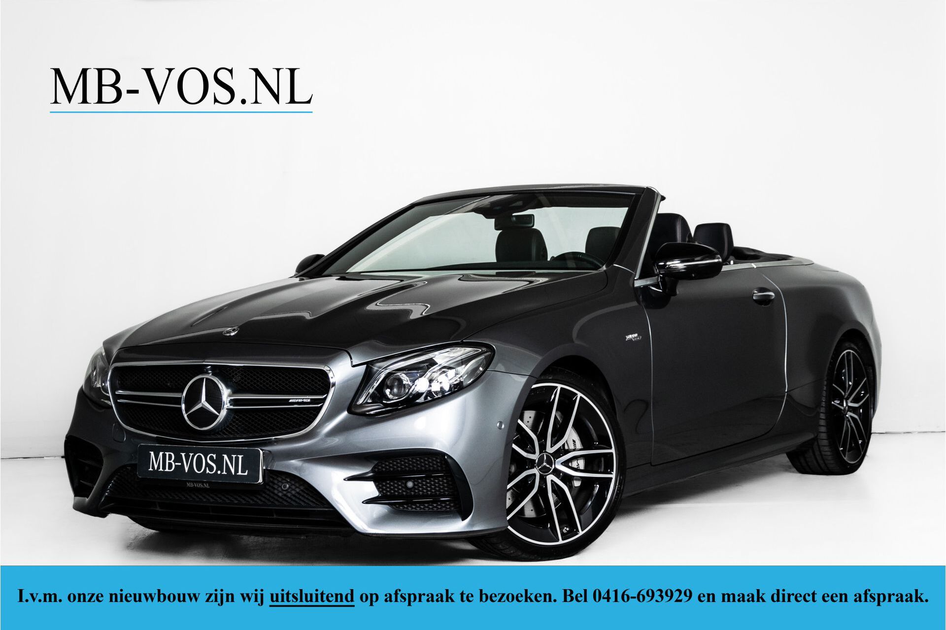 Mercedes-Benz E-Klasse Cabrio 53 AMG 4-M Night|Massage|Rij-assistentie|Keyless|HUD|Burmester|Standkachel Aut9 Foto 1