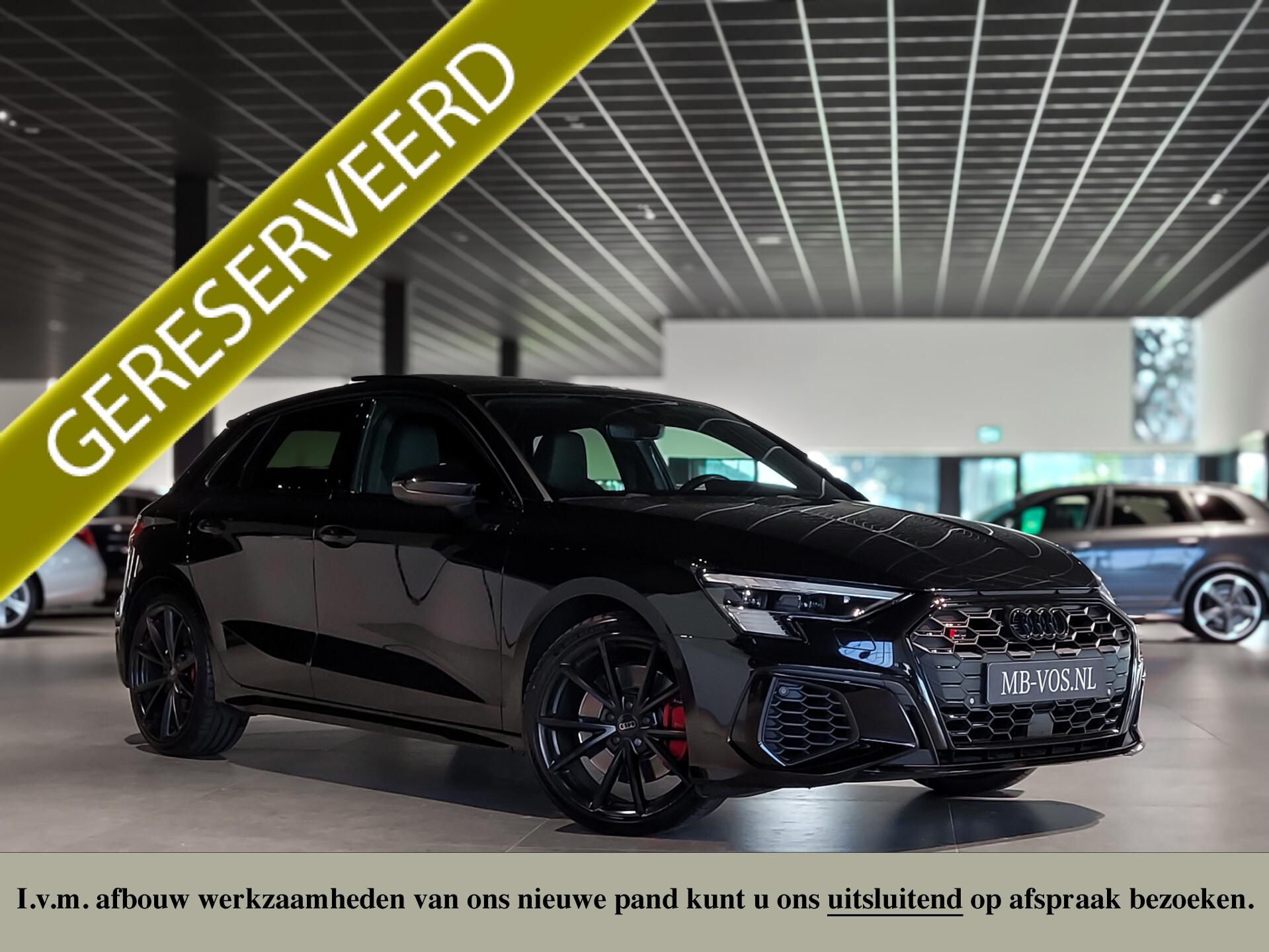 Audi S3 Sportback Quattro 2.0 TFSI Panorama|Keyless|B&O|Adaptive Cruise|Memory|HUD|Schakelbare uitlaat|Carbon|Blackpack|BTW Foto 1