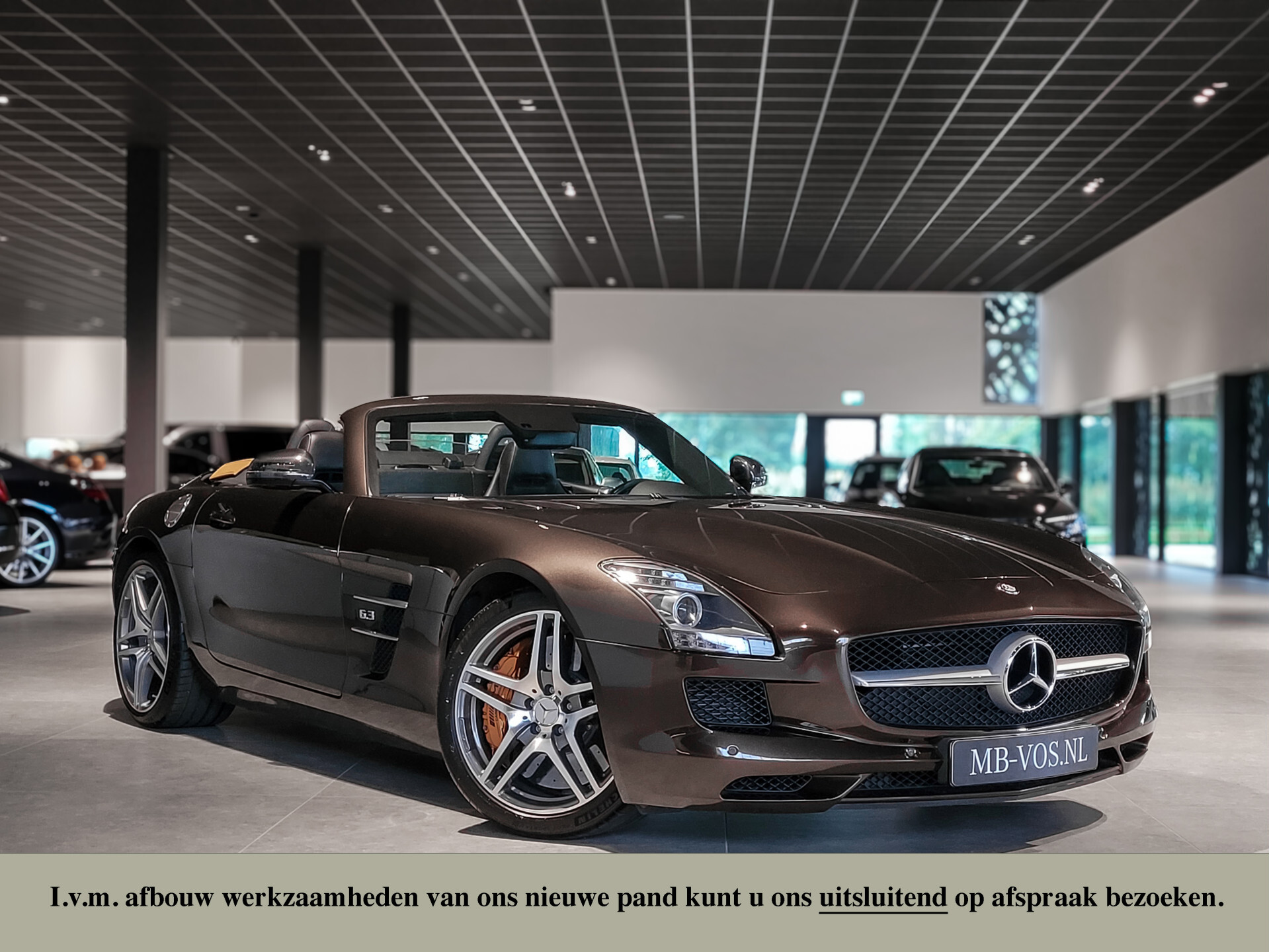 Mercedes-Benz SLS Roadster 6.3 AMG Keramisch|Designo|B&O|Sepang bruin Foto 1