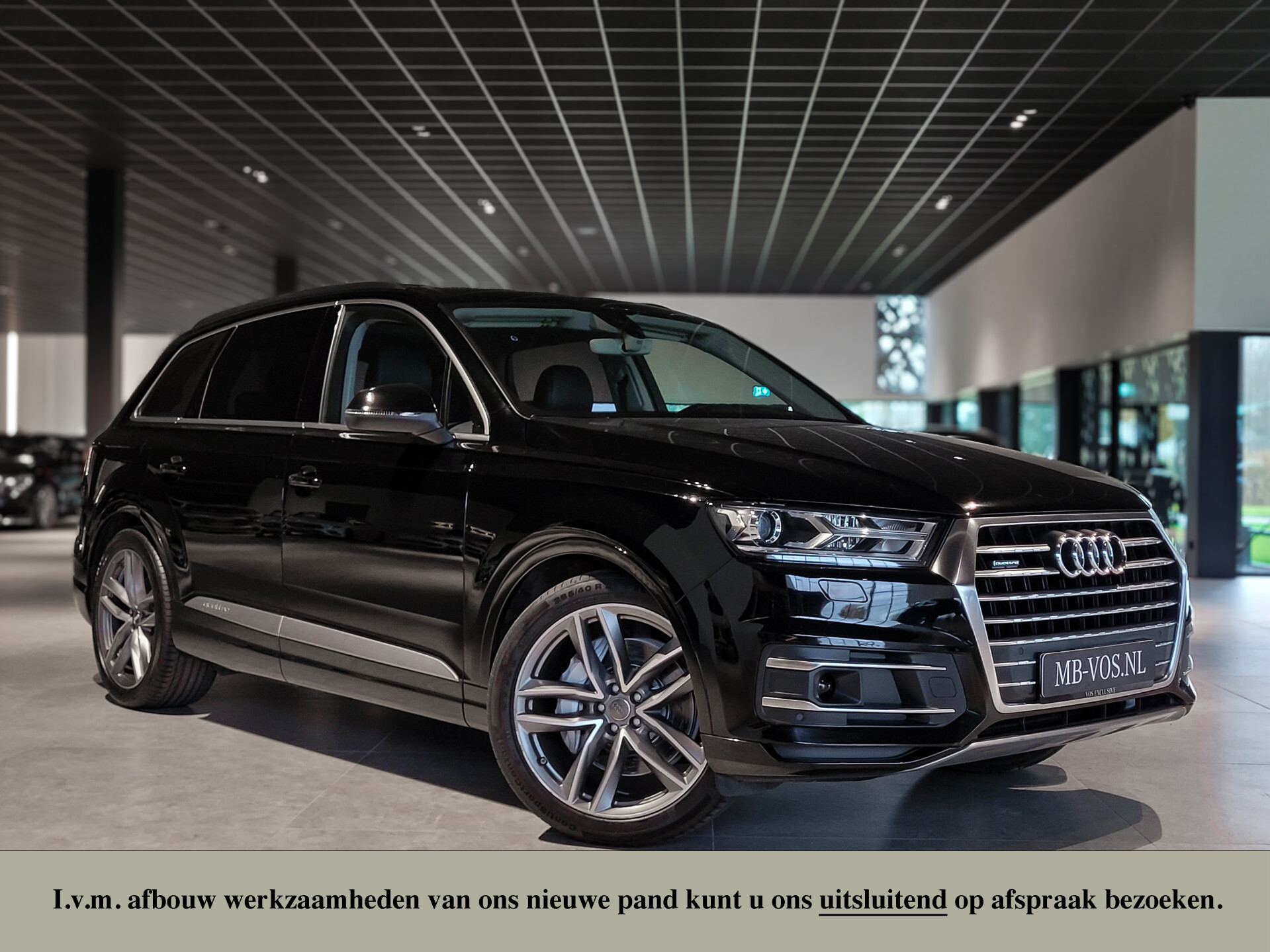 Audi Q7 3.0 TDI Quattro 7-Persoons|Luchtvering|Massage|Pano|HUD|Stoelkoeling|Adapt Cruise|Trekhaak|21"|Mem|Nachtzicht|Standkachel|21" Foto 1