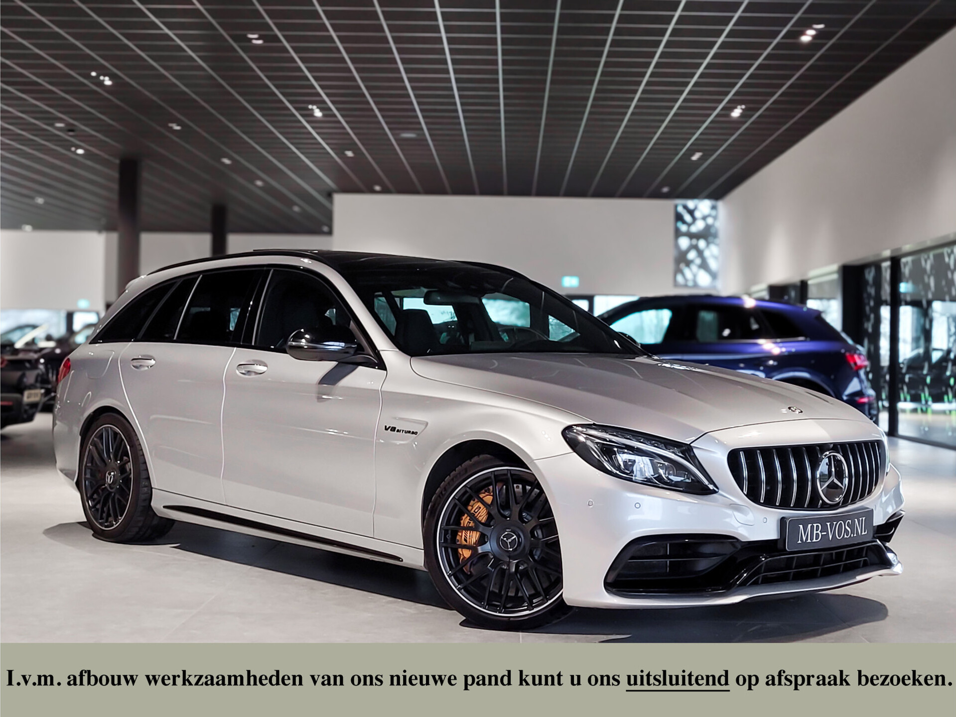 Mercedes-Benz C-Klasse Estate AMG 63 S Ceramic|Performance stoelen|Night|Mem|Burmester|360|HUD|Centuri Foto 1