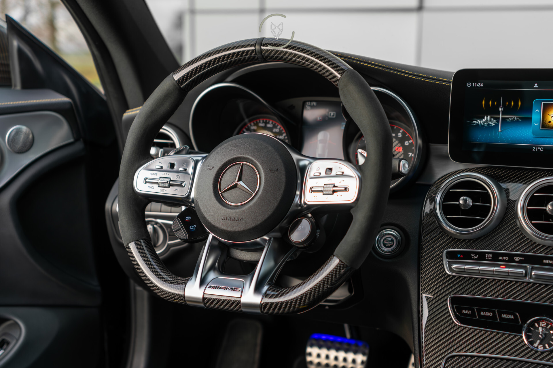 Mercedes-Benz C-Klasse Coupé AMG 63 S Ceramic|Matte lak|Aerodynamica|Full Carbon|Performance stoelen|Burmester|BTW Foto 43