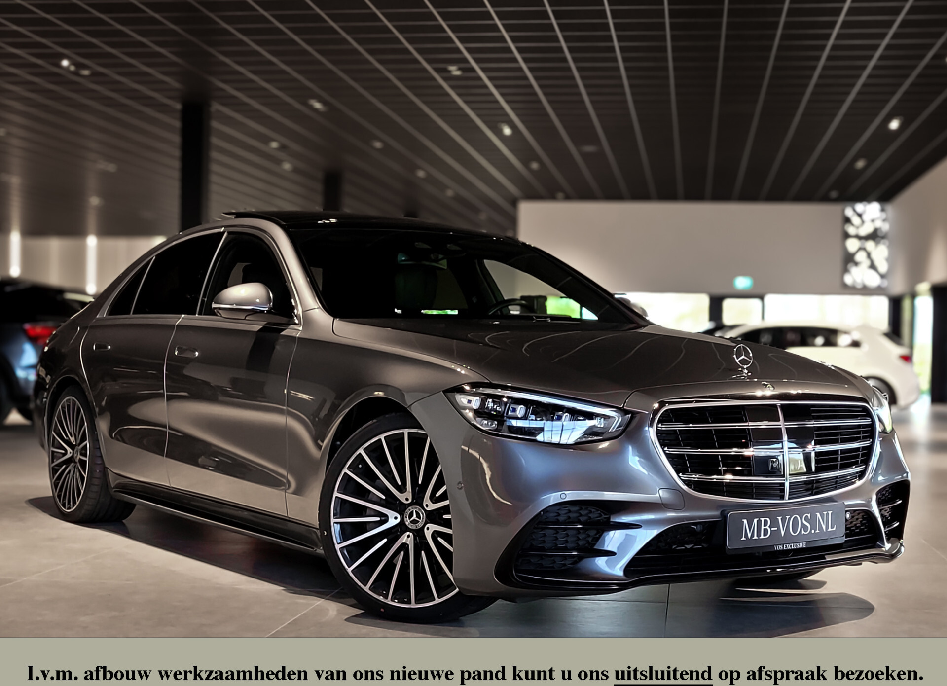 Mercedes-Benz S-Klasse 400d 4-M AMG Achterassturing|Ruitleder|Burmester|Rij-assistentie|Keyless|Night|21" Aut9 Foto 1