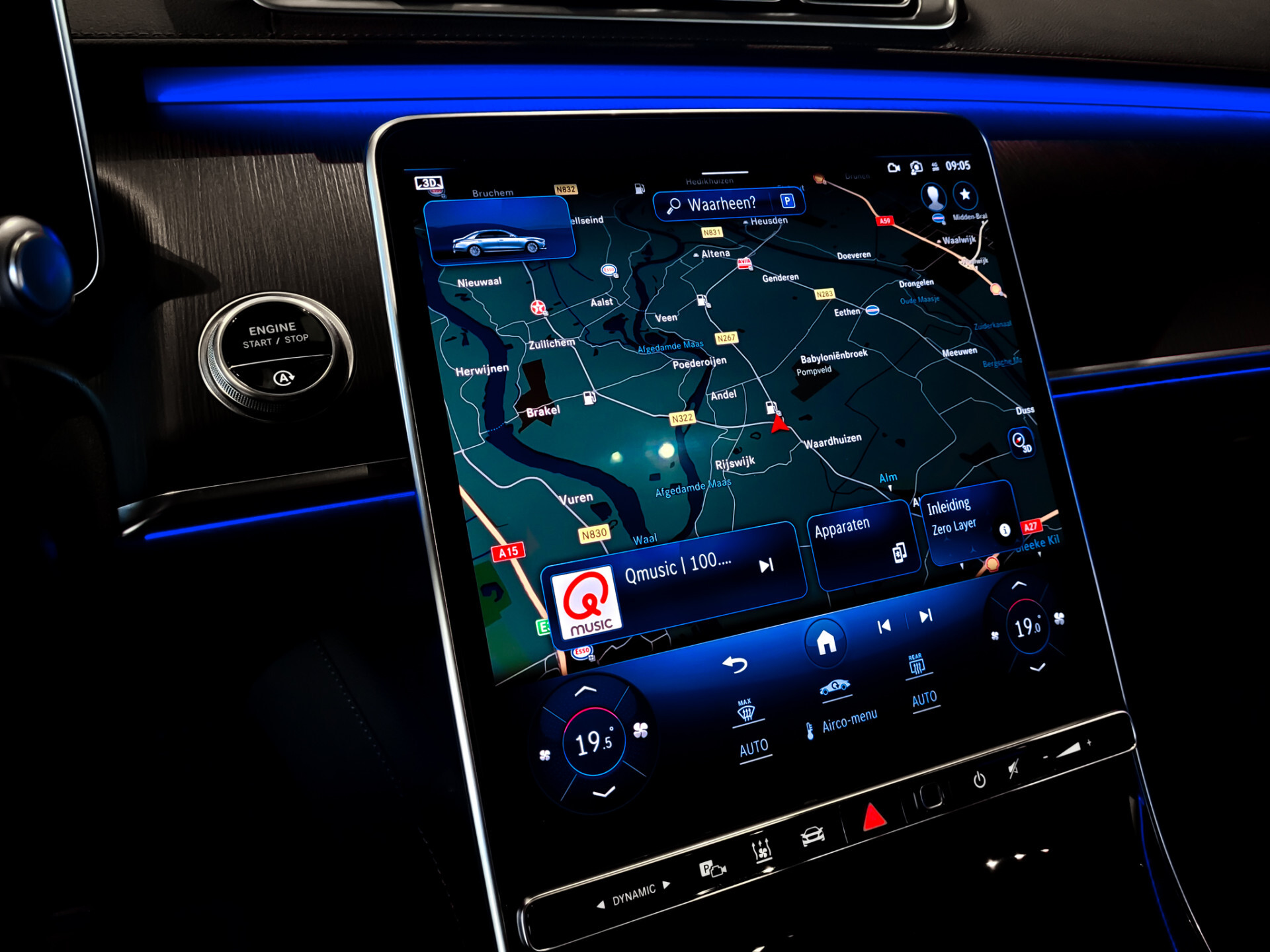 Mercedes-Benz S-Klasse 400d 4-M AMG Achterassturing|Ruitleder|Burmester|Rij-assistentie|Keyless|Night|21" Aut9 Foto 14