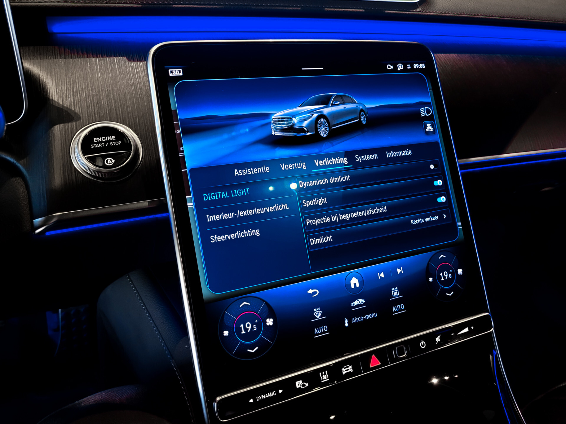 Mercedes-Benz S-Klasse 400d 4-M AMG Achterassturing|Ruitleder|Burmester|Rij-assistentie|Keyless|Night|21" Aut9 Foto 22