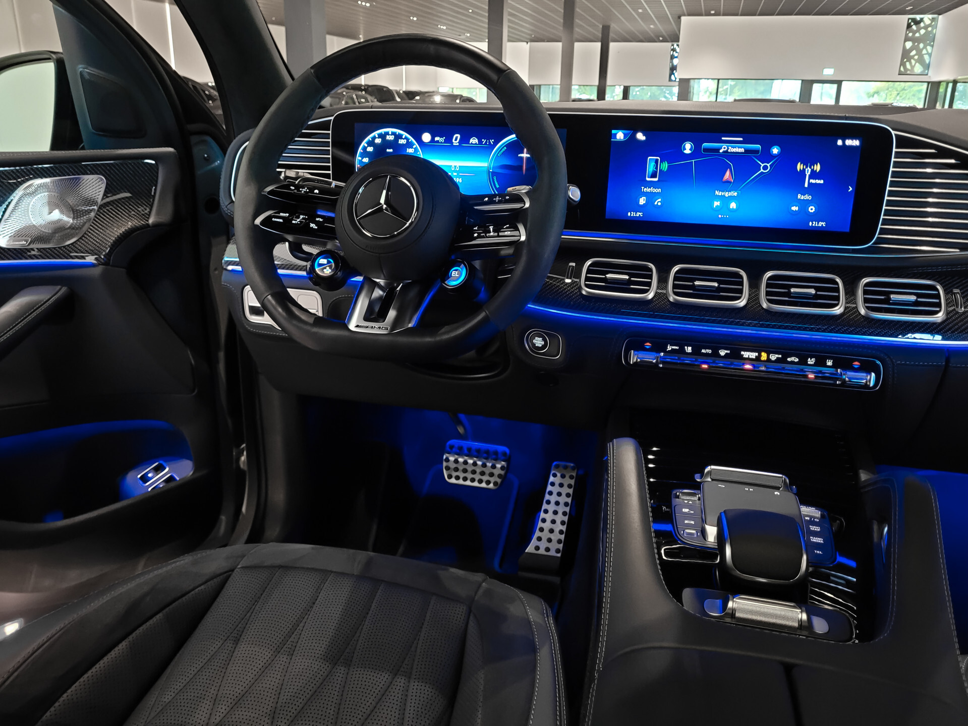 Mercedes-Benz GLE AMG 53 Hybrid 4M+ Night|Carbon|Ruitleder|Performance|22"|Massage|HUD|Stoelkoeling Foto 22