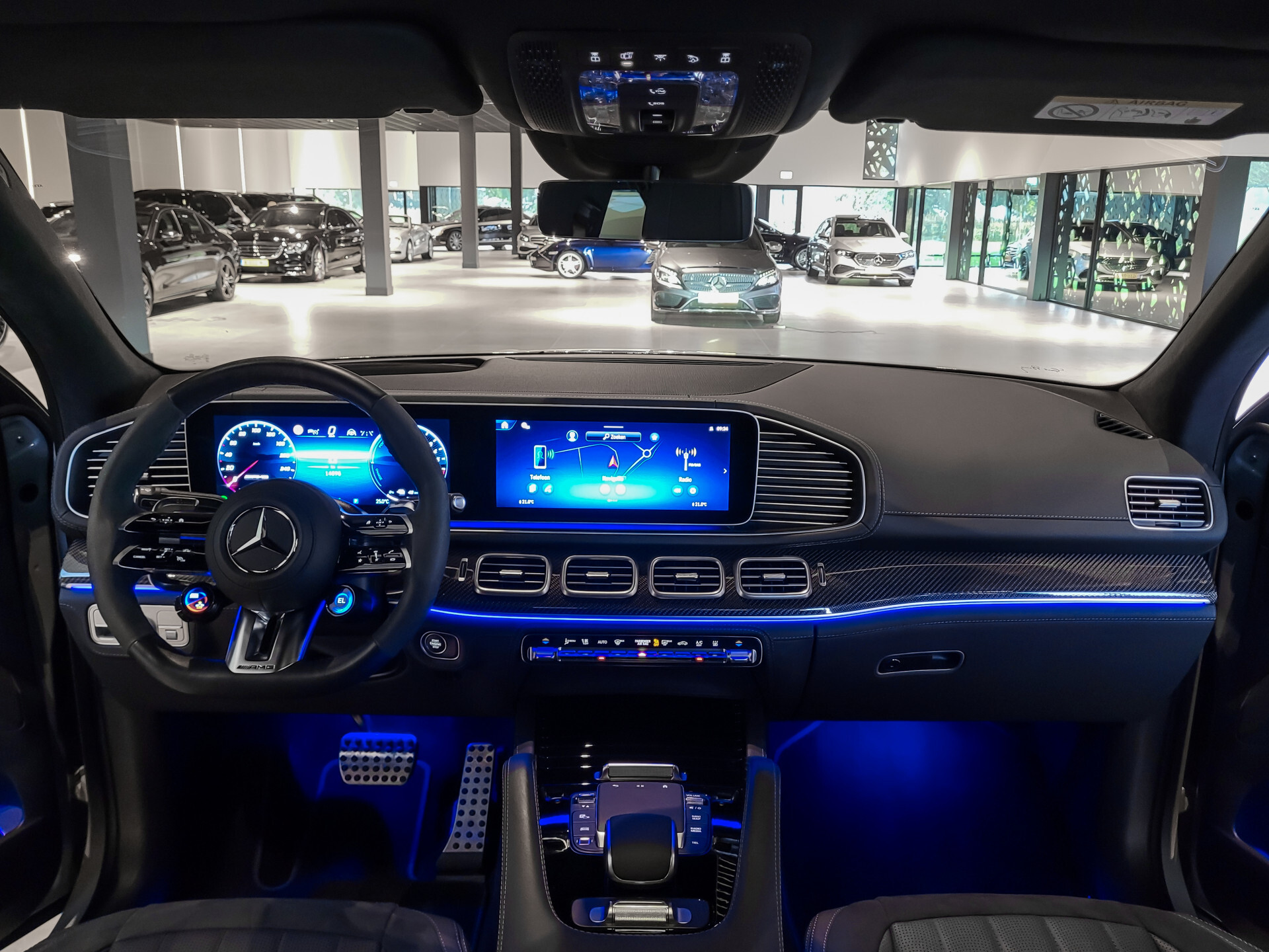 Mercedes-Benz GLE AMG 53 Hybrid 4M+ Night|Carbon|Ruitleder|Performance|22"|Massage|HUD|Stoelkoeling Foto 56