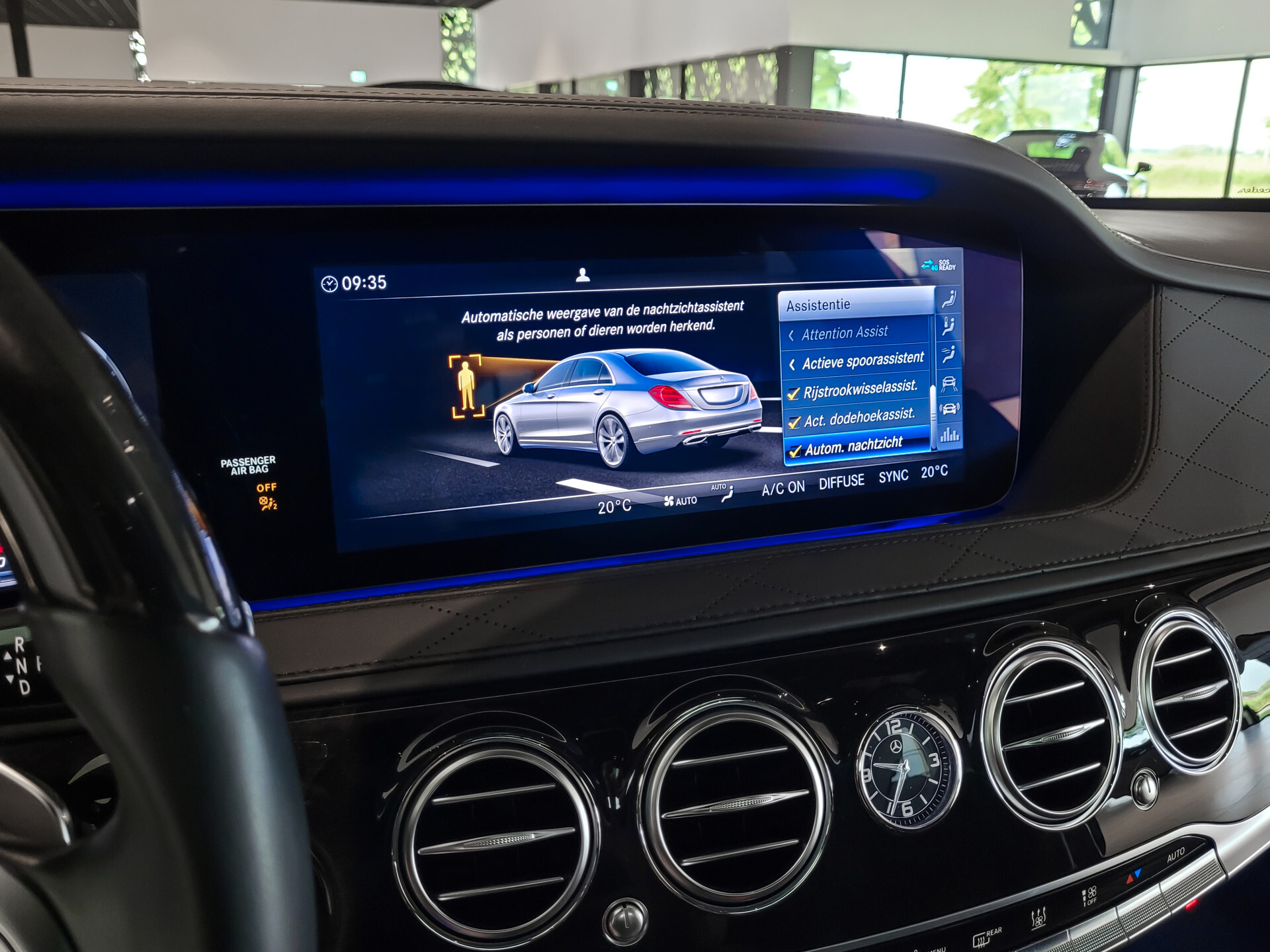 Mercedes-Benz S-Klasse 560 Lang 4-M AMG Exclusive|4*massage/koeling|20"|entertainment|standkachel|HUD|nachtzicht Foto 33