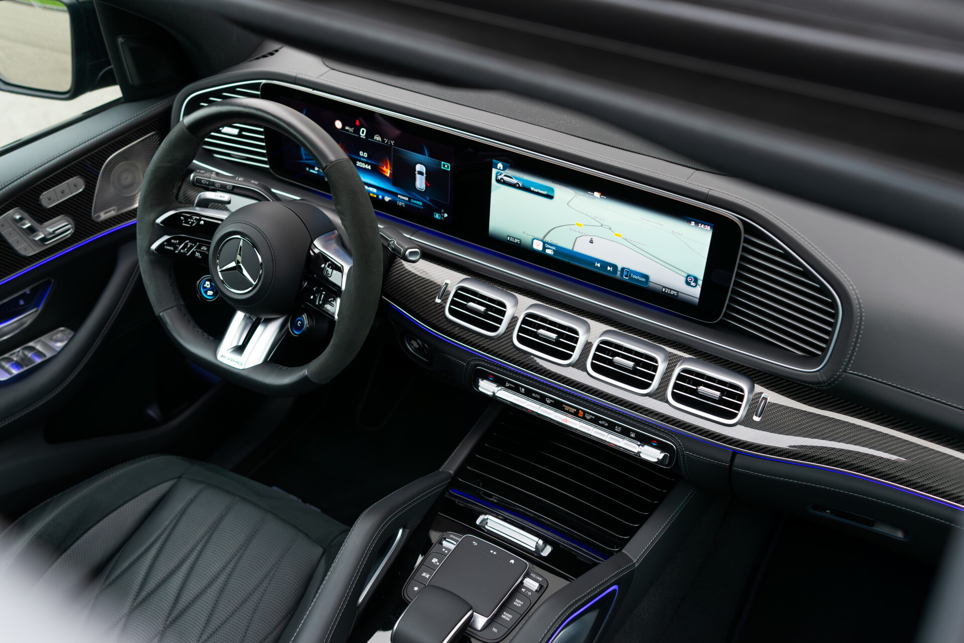 Mercedes-Benz GLE AMG 63 S 4M+ Facelift Carbon|Standkachel|Massage|Ruitleder|Burmester|HUD|Keyless|ACC|Softclose|Trekhaak Foto 48