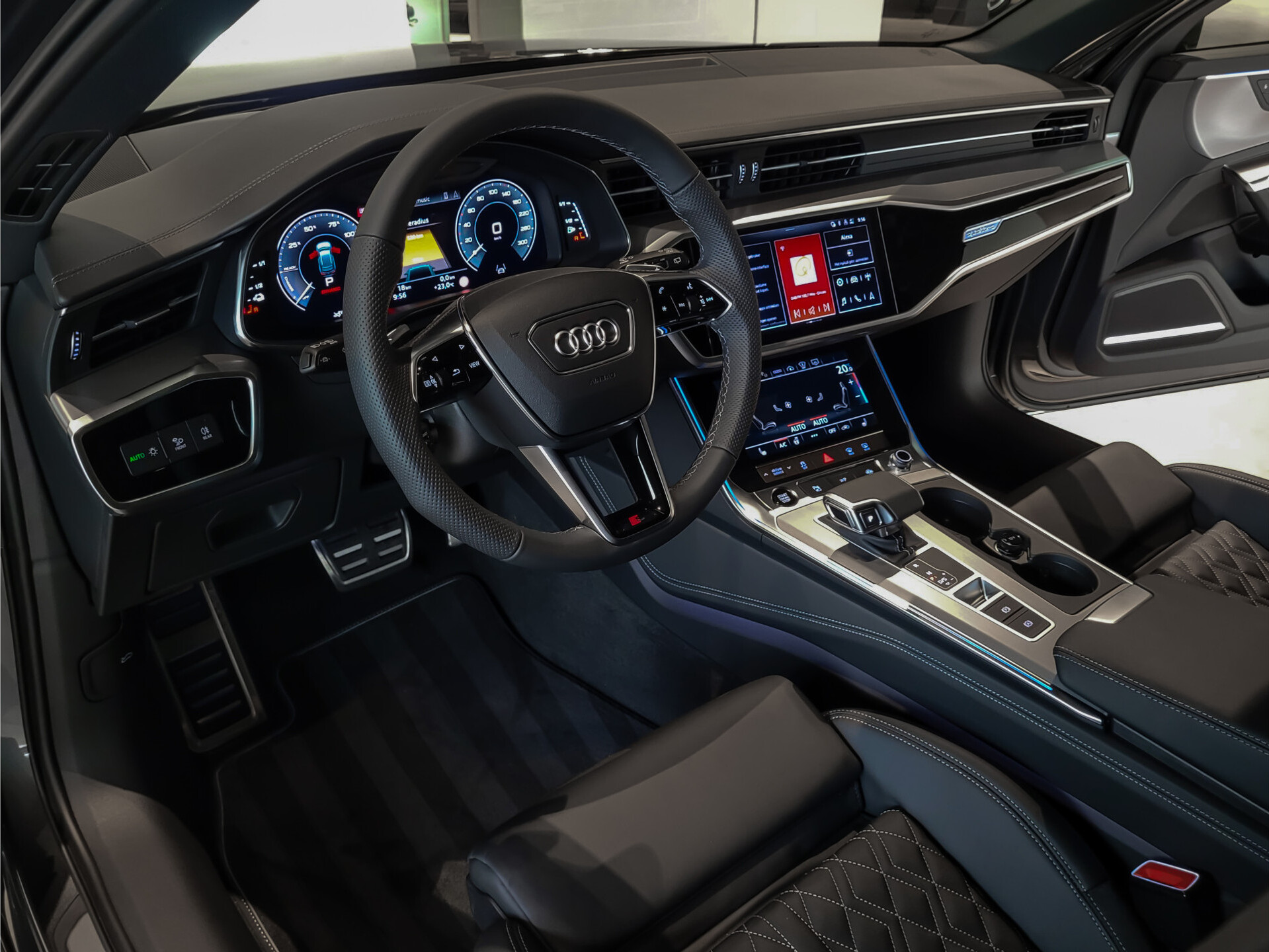 Audi A6 Avant 55 TFSI e quattro Pro Line S Competition NIEUW|B&O 3D|Sportstoelen+|Comfortsleutel|HUD|Fijnnappa|21"|Zwart optiek Foto 24