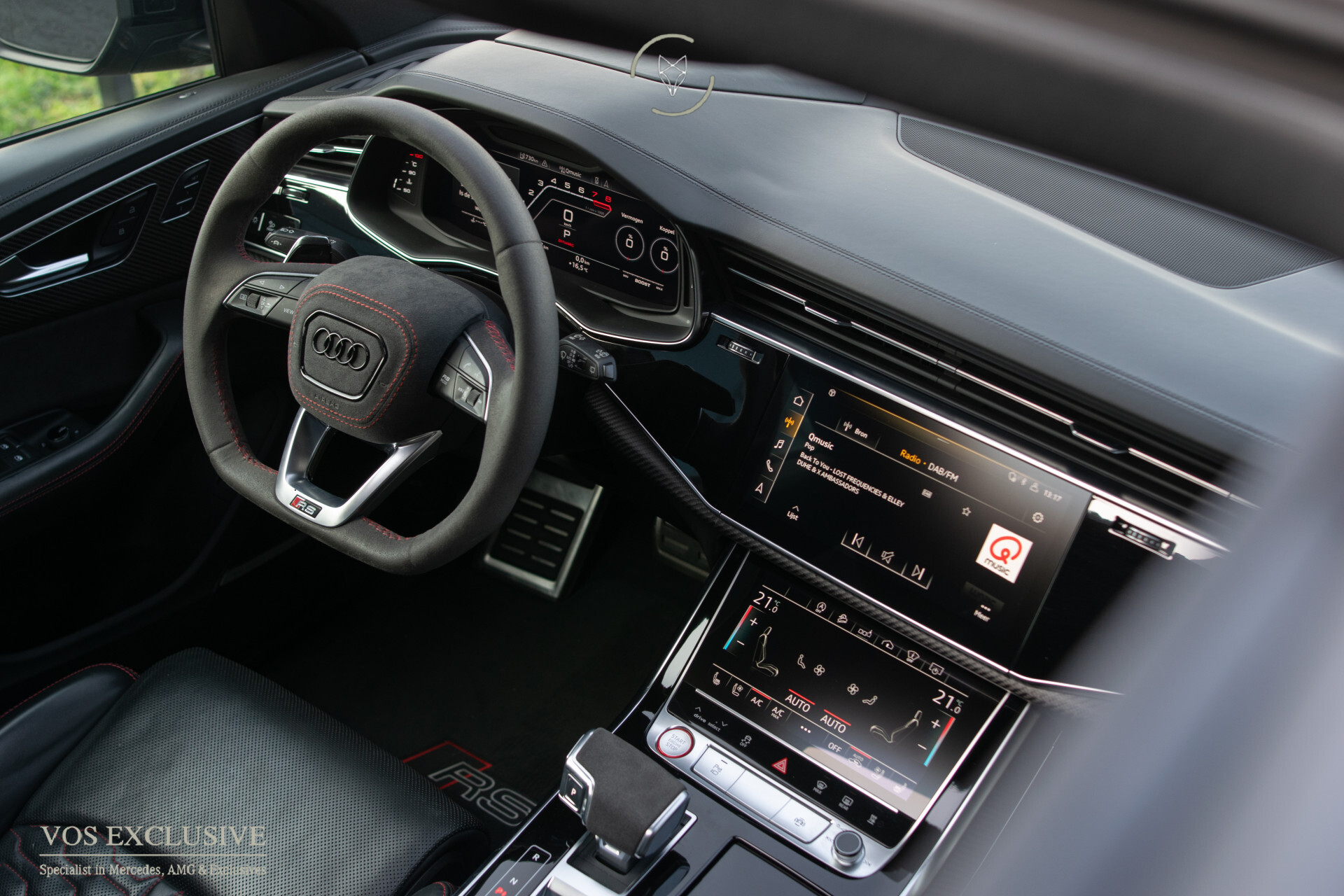 Audi RSQ8 4.0 TFSI Quattro 23'' Vossen | Ceramic | Carbon | Aeropakket | B&O 3D | RS Dynamic | 4-wielsturing | ACC | HUD | Keyless | Trekhaak | Softclose Foto 59