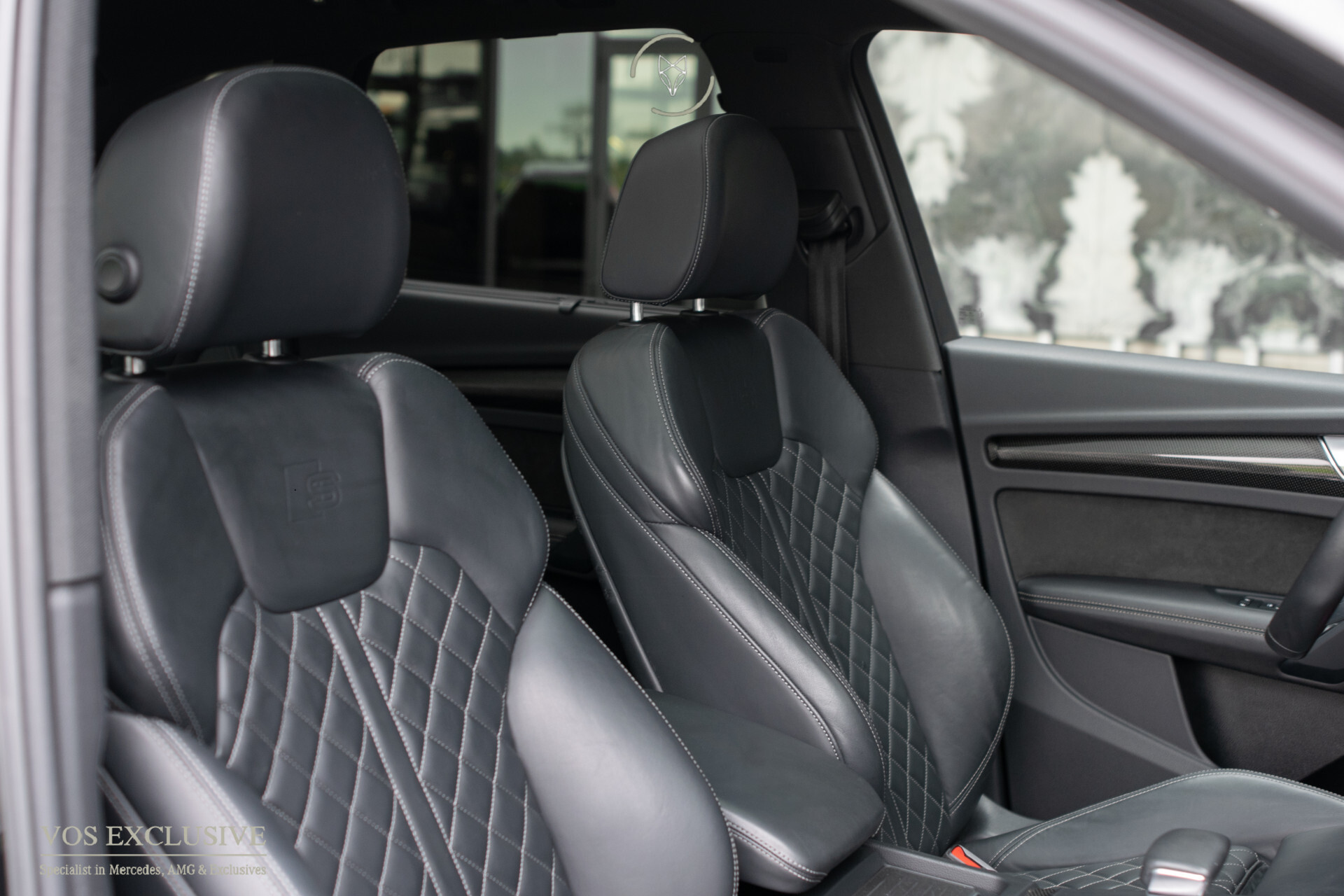 Audi SQ5 3.0 Tdi Quattro ABT | Carbon | B&O | ACC | Ruitleder | Luchtvering | HUD | Standkachel | Blackline | 21" | Matrix LED | New Service | Alarm Foto 6