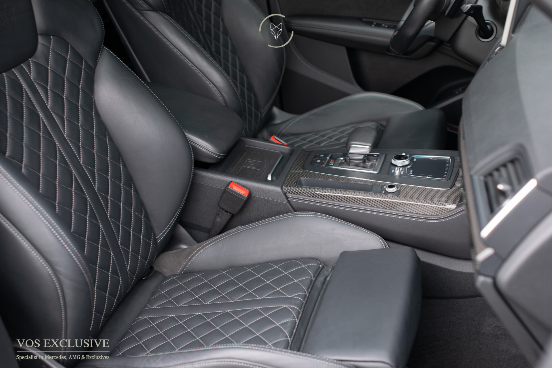 Audi SQ5 3.0 Tdi Quattro ABT | Carbon | B&O | ACC | Ruitleder | Luchtvering | HUD | Standkachel | Blackline | 21" | Matrix LED | New Service | Alarm Foto 8