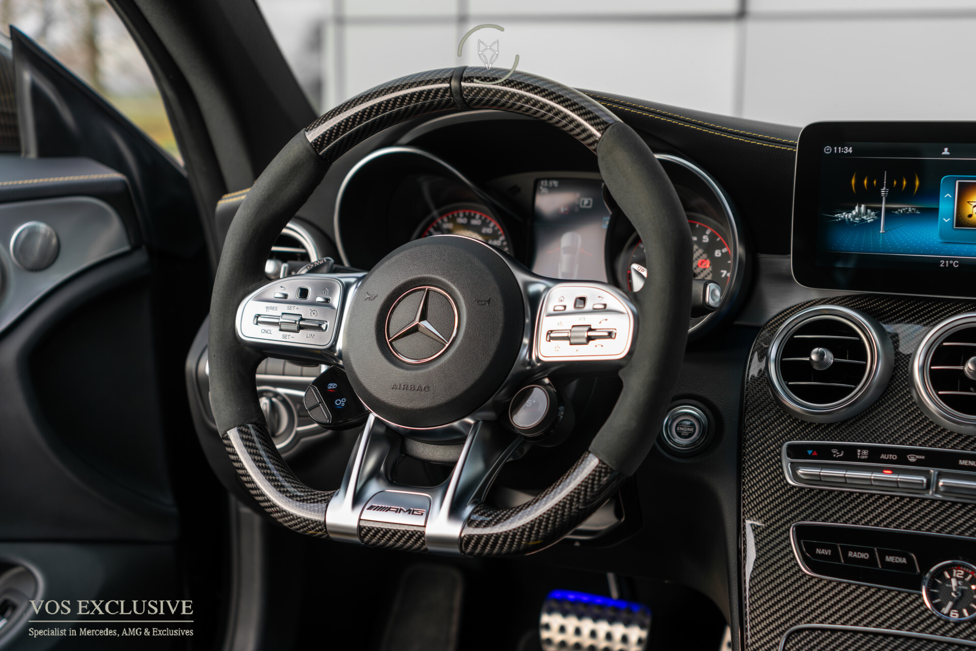 Mercedes-Benz C-Klasse AMG 63 S Coupé Facelift Ceramic | Aero | Full Carbon | Performance | MANUFAKTUR | Drivers Package | Keyless | Burmester | BTW Foto 43